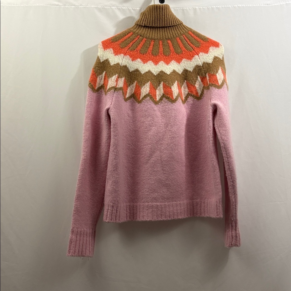 J. Crew Women’s Turtleneck Sweater Size Small Wool Blend Neapolitan Ice Cream - Picture 6 of 6